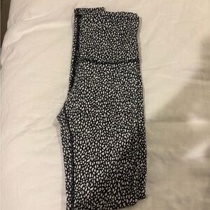 Lululemon Athletica Black and White Patterned Leggings